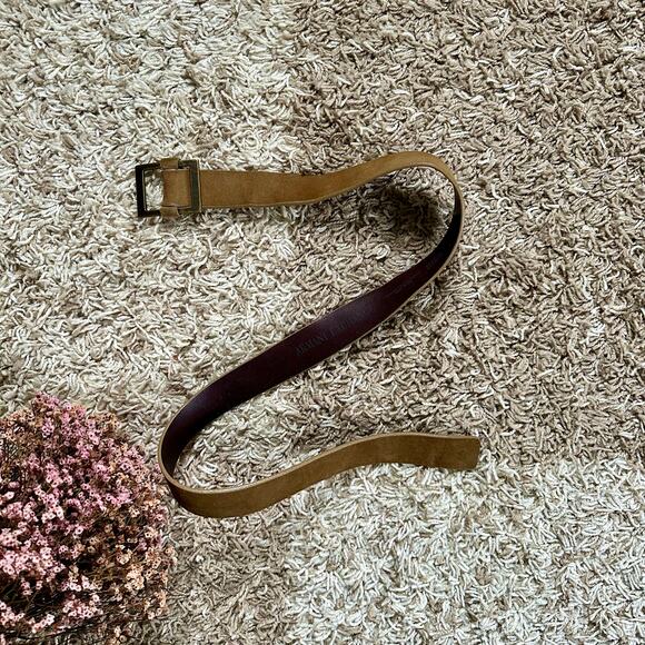 Vintage Armani Exchange Brown Leather Belt Made in USA Women’s Size 32 - Picture 1 of 7
